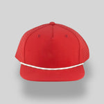 One Size Red/Silver-White Blank Rope Hats PSTP 