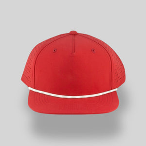One Size Red/Silver-White Blank Rope Hats PSTP 