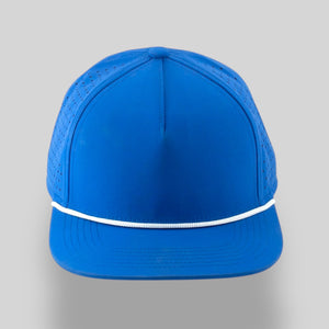 One Size Royal Blue/White Blank Rope Hats PSTP 