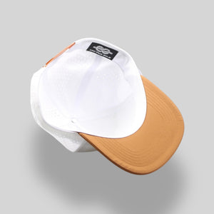 One Size White-Burnt Orange/White-Orange Blank Rope Hats PSTP 