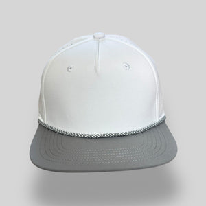 One Size White-Grey/White-Grey Blank Rope Hats PSTP 