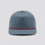 One Size Gunmetal/Burgundy Blank Rope Hats R500 