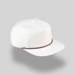 One Size Ivory/Brown Blank Rope Hats R500 