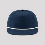 One Size Navy/White Blank Rope Hats R500 