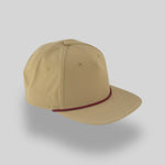 One Size Dark Tan/Burgundy Blank Rope Hats R510 