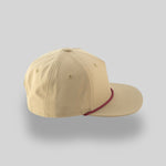 One Size Dark Tan/Burgundy Blank Rope Hats R510 