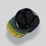 One Size Navy Mahi/Navy-Yellow Blank Rope Hats RP500 