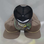 One Size Brown Mallard Duck/Beige Blank Rope Hats RP500 