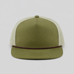 One Size Moss-Tan/Brown Blank Rope Hats RP500 