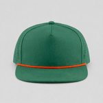 One Size Pine Green/Orange/Black Blank Rope Hats RP500 