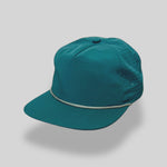 One Size Dark Teal Tarpon/Silver Blank Rope Hats RP500 