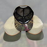 One Size Tan-Green Turkey/Copper Blank Rope Hats RP500 