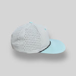 One Size Ash Gray-Sky Blue/Black-White Blank Rope Hats RP510 