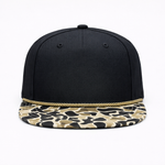 One Size Black-Coyote Camo/Black-Tan Blank Rope Hats RP510 