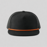 One Size Black/Black-Orange Blank Rope Hats RP510 