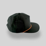 One Size Black/Black-Orange Blank Rope Hats RP510 