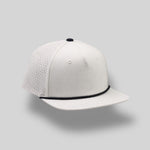 One Size Bone/Black Blank Rope Hats RP510 