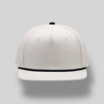 One Size Bone/Black Blank Rope Hats RP510 