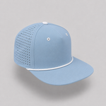 One Size Cornflower Blue/White Blank Rope Hats RP510 