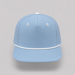One Size Cornflower Blue/White Blank Rope Hats RP510 