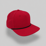 One Size Deep Red/Black Blank Rope Hats RP510 