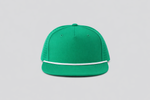 One Size Green/White Blank Rope Hats RP510 