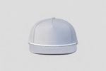 One Size Gray/Gray-White Blank Rope Hats RP510 