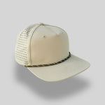 One Size Light Tan/Moss Green-Tan Blank Rope Hats RP510 