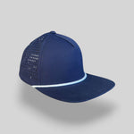 One Size Navy/White Blank Rope Hats RP510 