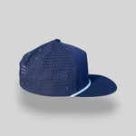 One Size Navy/White Blank Rope Hats RP510 