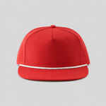 One Size Red/Silver-White Blank Rope Hats RP510 