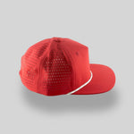 One Size Red/Silver-White Blank Rope Hats RP510 