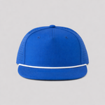 One Size Royal Blue/White Blank Rope Hats RP510 