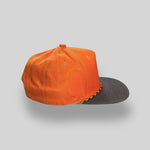 One Size Blaze Orange-Brown Bill/Orange-Brown Blank Rope Hats WSTHC 