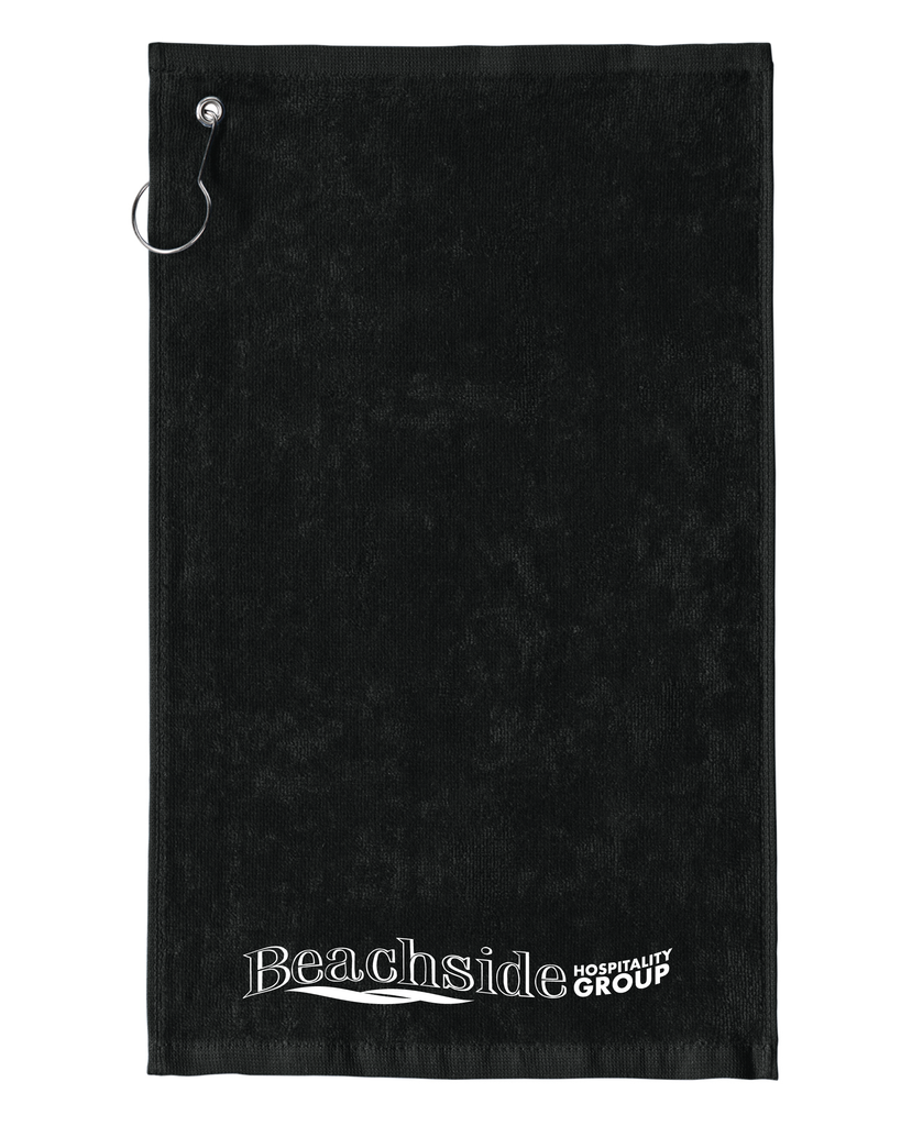 One Size Black Beachside HG Beachside Logo Towel 