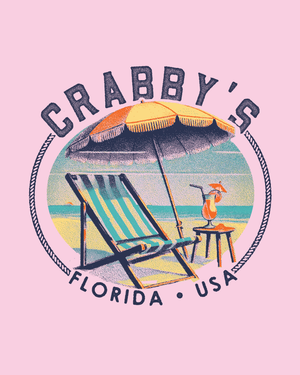 3X-Large Heather Bubble Gum Beachside HG Crabby's Crab Beach 