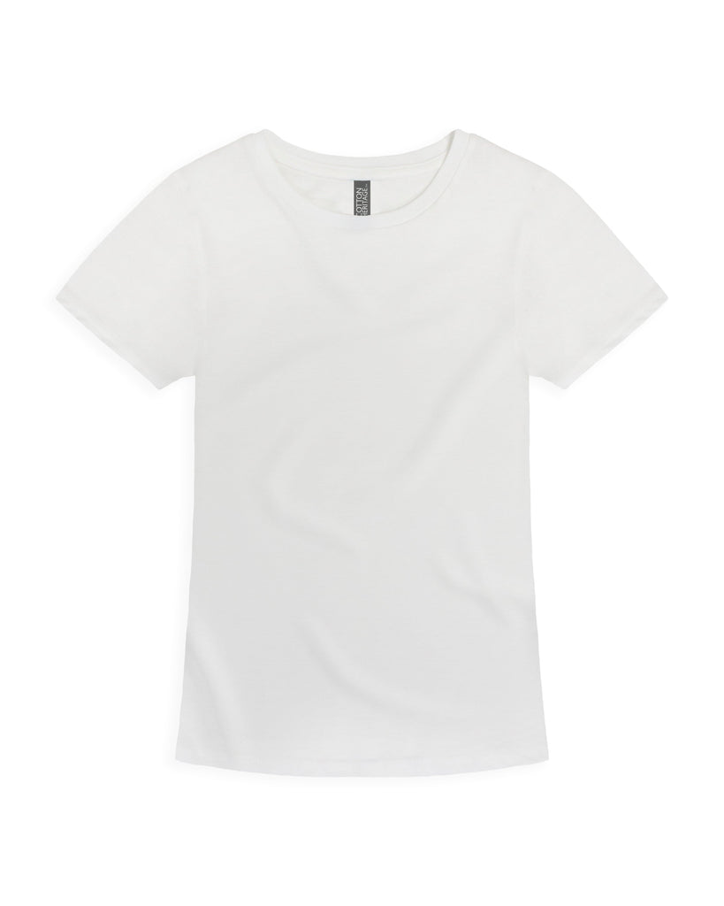 Girls X-Large White Cotton Heritage JC1025 