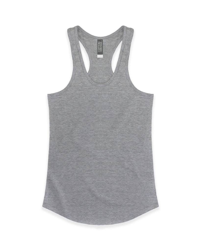 Women's 2X-Large Athletic Heather Cotton Heritage LC7706 