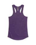 Women's X-Large Purple Heather Cotton Heritage LC7706 