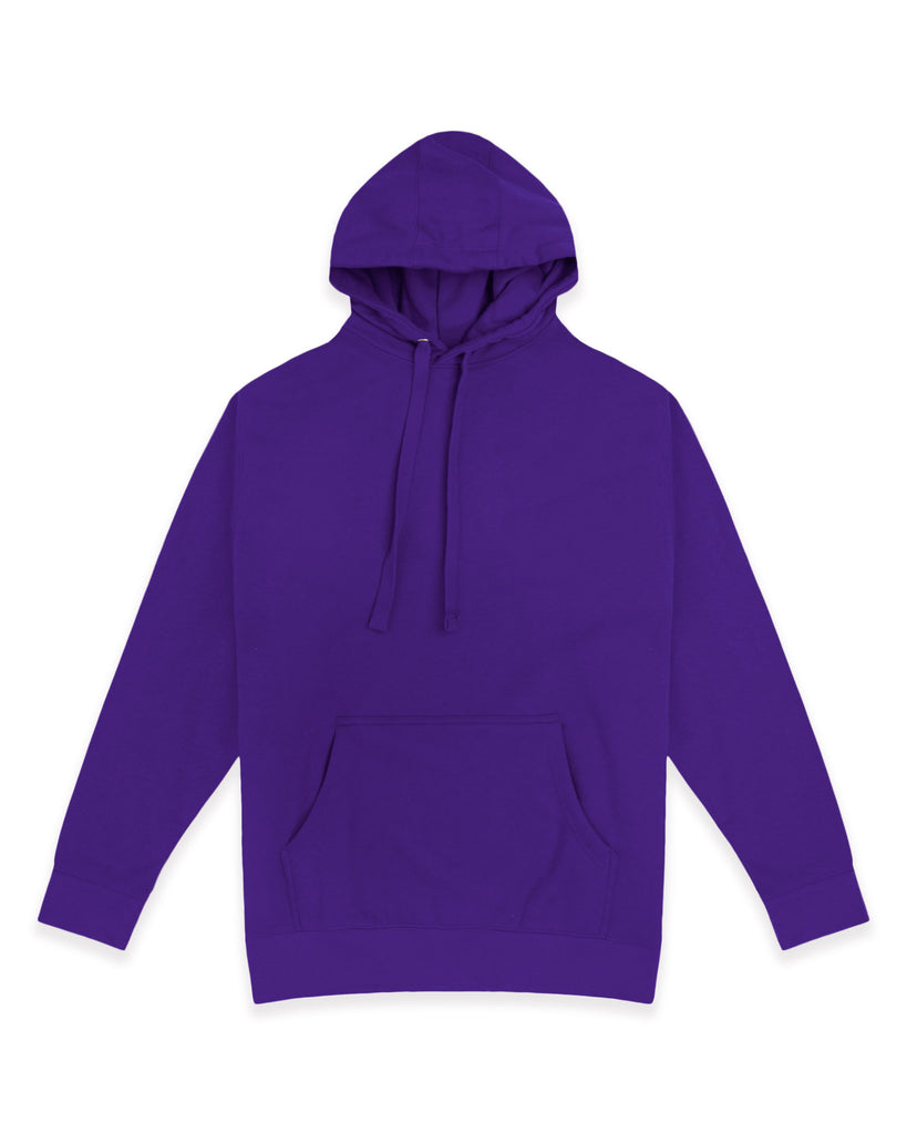 Gildan Men's Fleece Hooded Sweatshirt | Style G18500 | Purple Comfort Hoodie