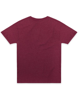 Medium Maroon Heather Cotton Heritage MC1040 