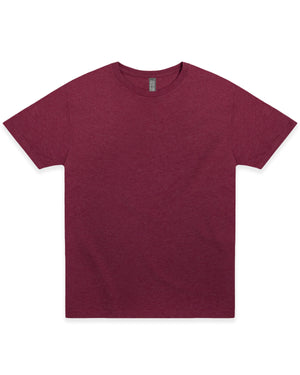 Medium Maroon Heather Cotton Heritage MC1040 