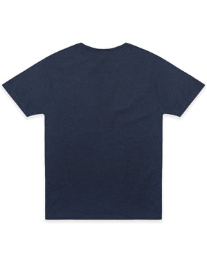 Small Navy Heather Cotton Heritage MC1040 