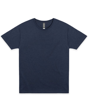Small Navy Heather Cotton Heritage MC1040 