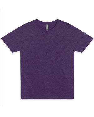 X-Large Purple Heather Cotton Heritage MC1040 