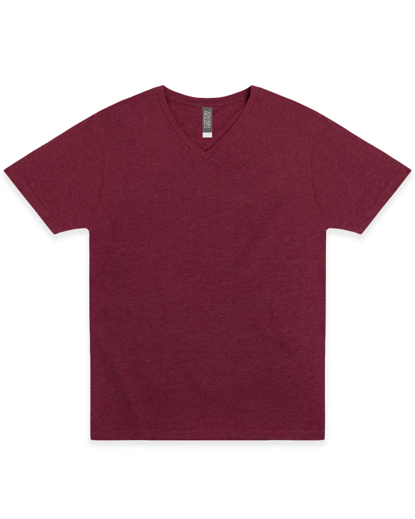 2X-Large Maroon Heather Cotton Heritage MC1047 