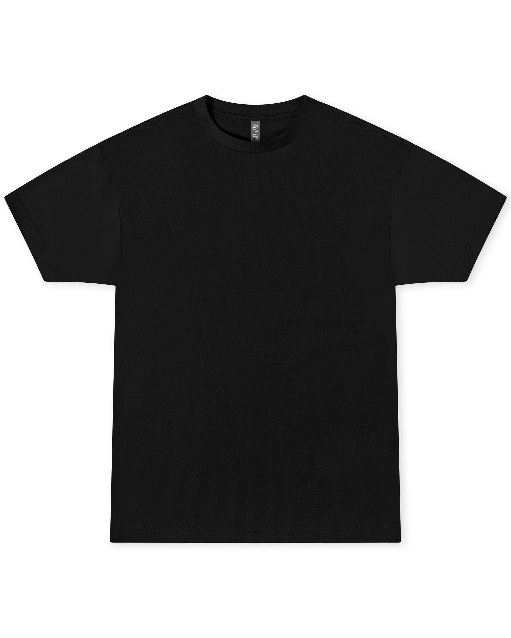 Cotton Heritage MC1087 Men's Box Tee (Black) – Wholesale Printables