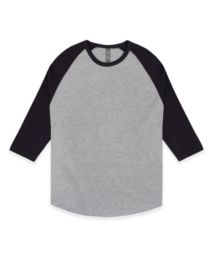 Small Athletic Heather/Black Cotton Heritage MC1190 