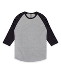 Small Athletic Heather/Black Cotton Heritage MC1190 