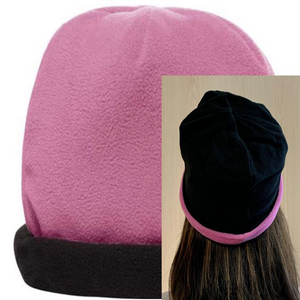 One Size Black/Charity Pink Cobra Cap BEAN-R 